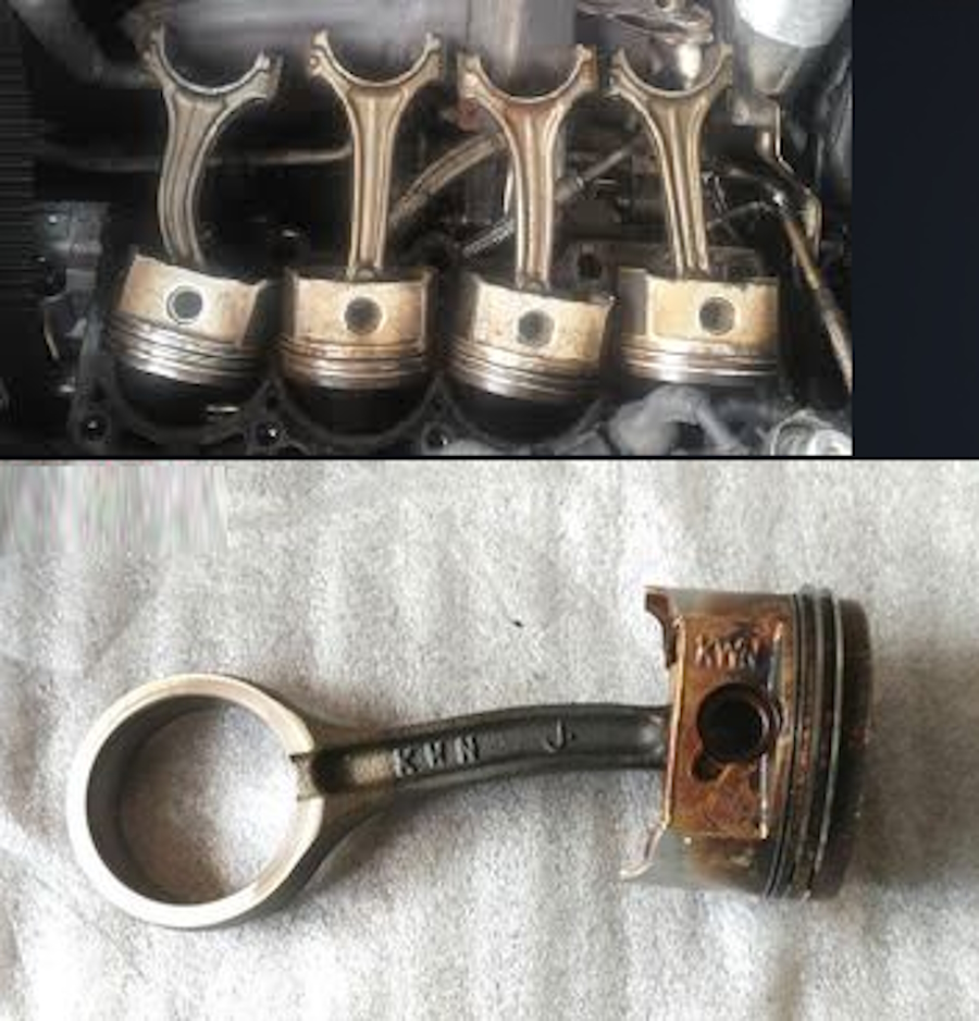 Гидроудар в двигателе