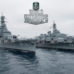 Корабли в World of Warships с названиями городов и штатов США
