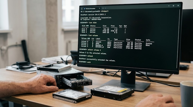 Diskpart в PowerShell: справочник команд с примерами